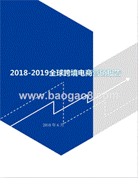 2018-2019全球跨境电商营销报告.pptx