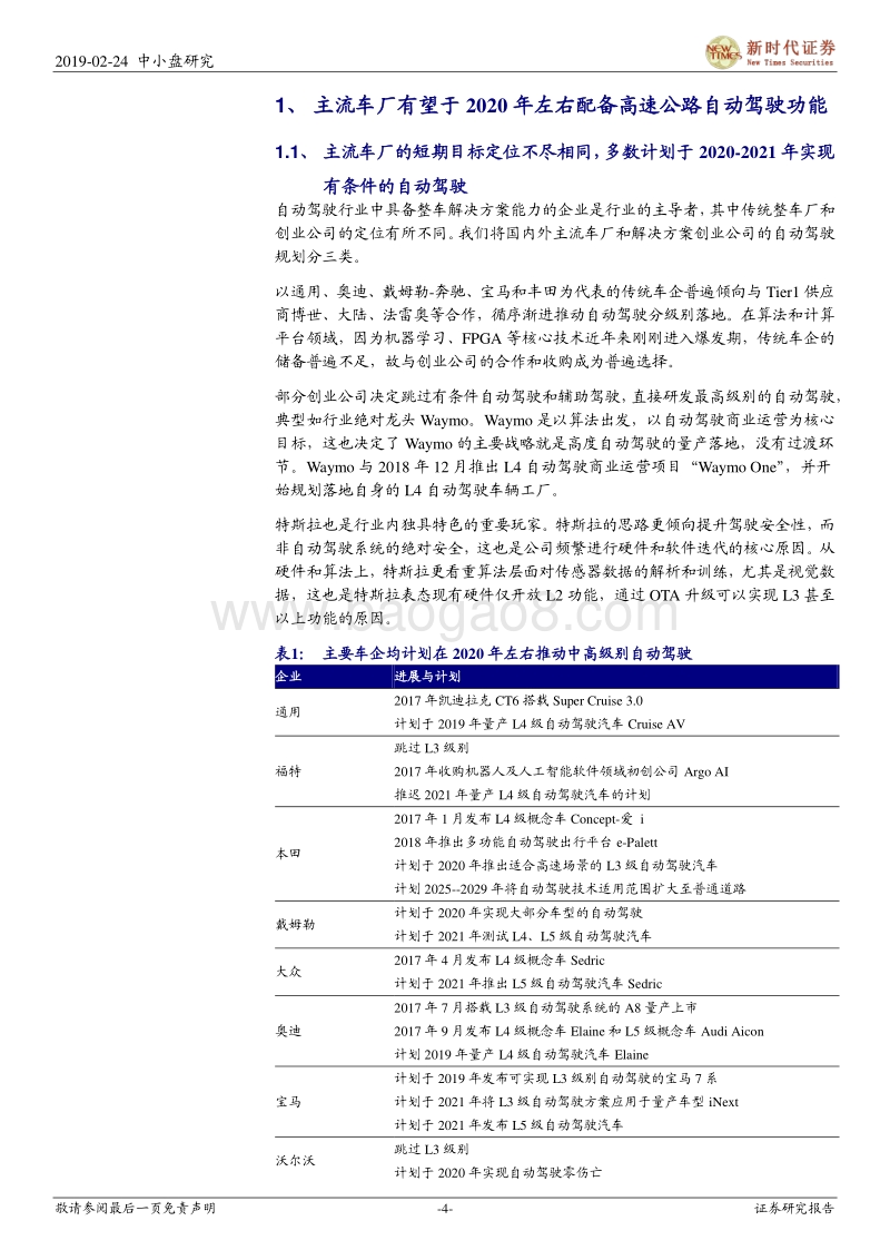 高速公路自动驾驶有望成为自动驾驶最先落地的“杀手”功能.pdf_第4页
