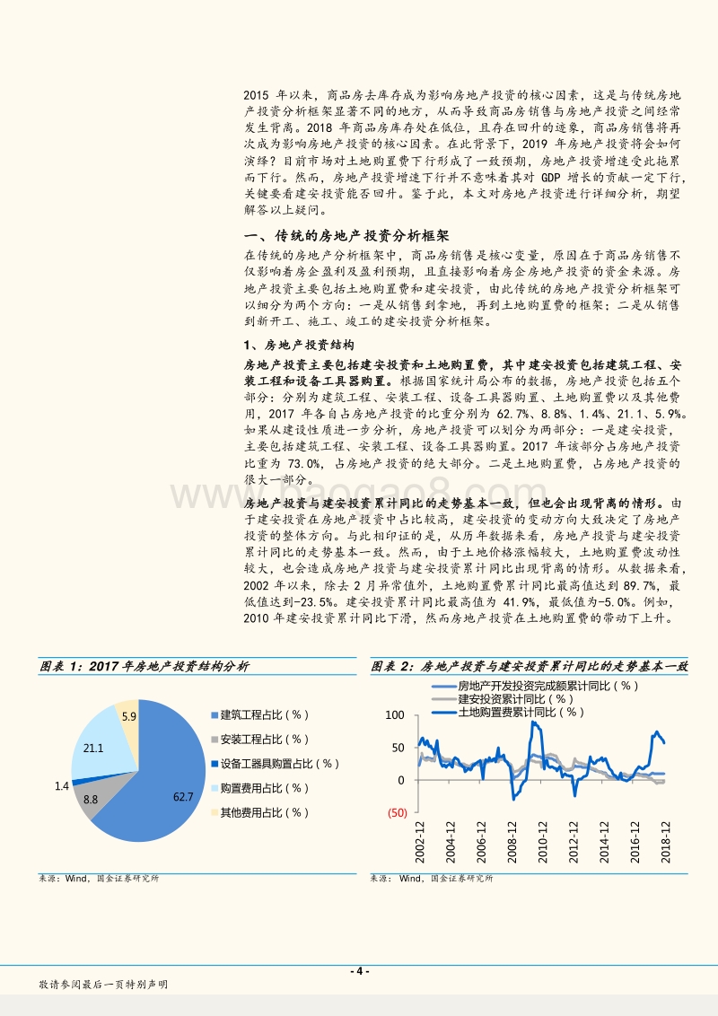 基于新的房地产投资分析框架：2019年房地产投资增速下行，但对GDP贡献不降反升.pdf_第4页