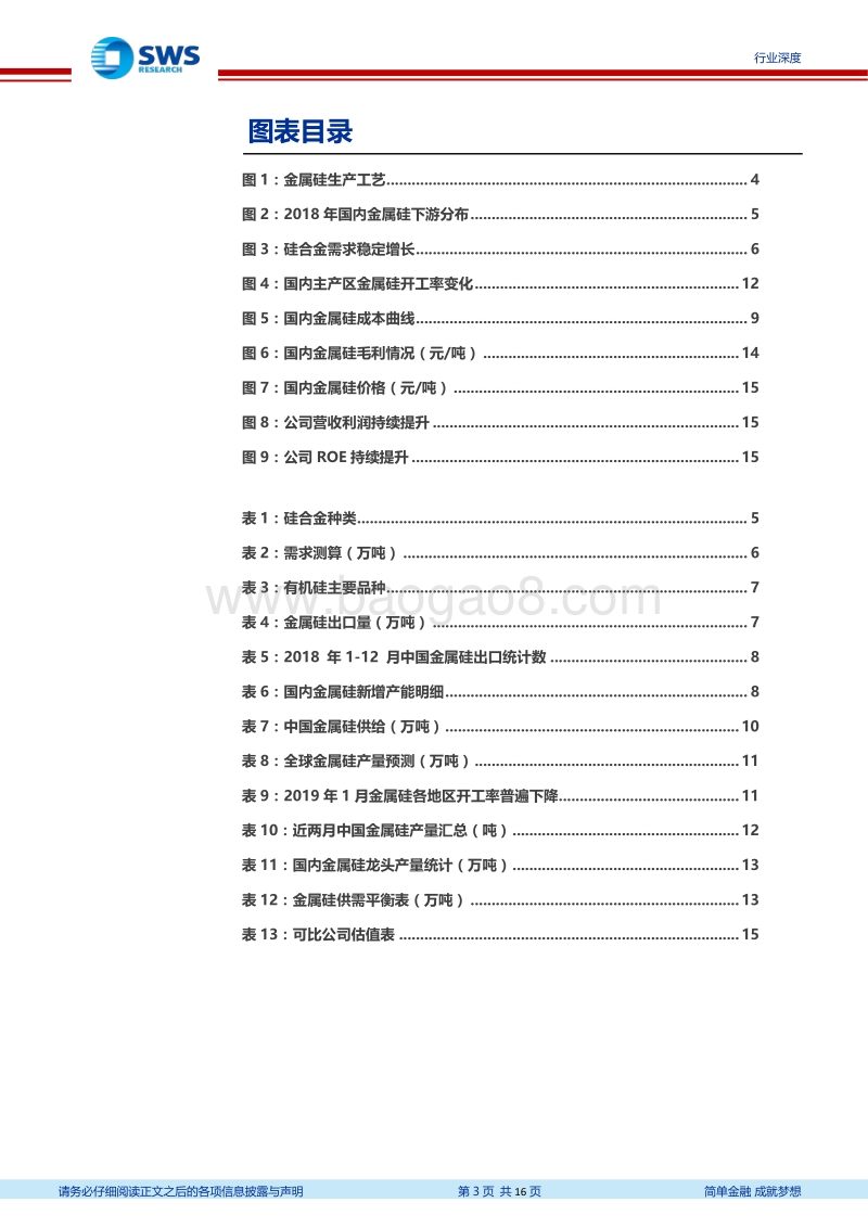 金属硅行业深度：光伏需求及出口增长有望带动金属硅价格上涨.pdf_第3页