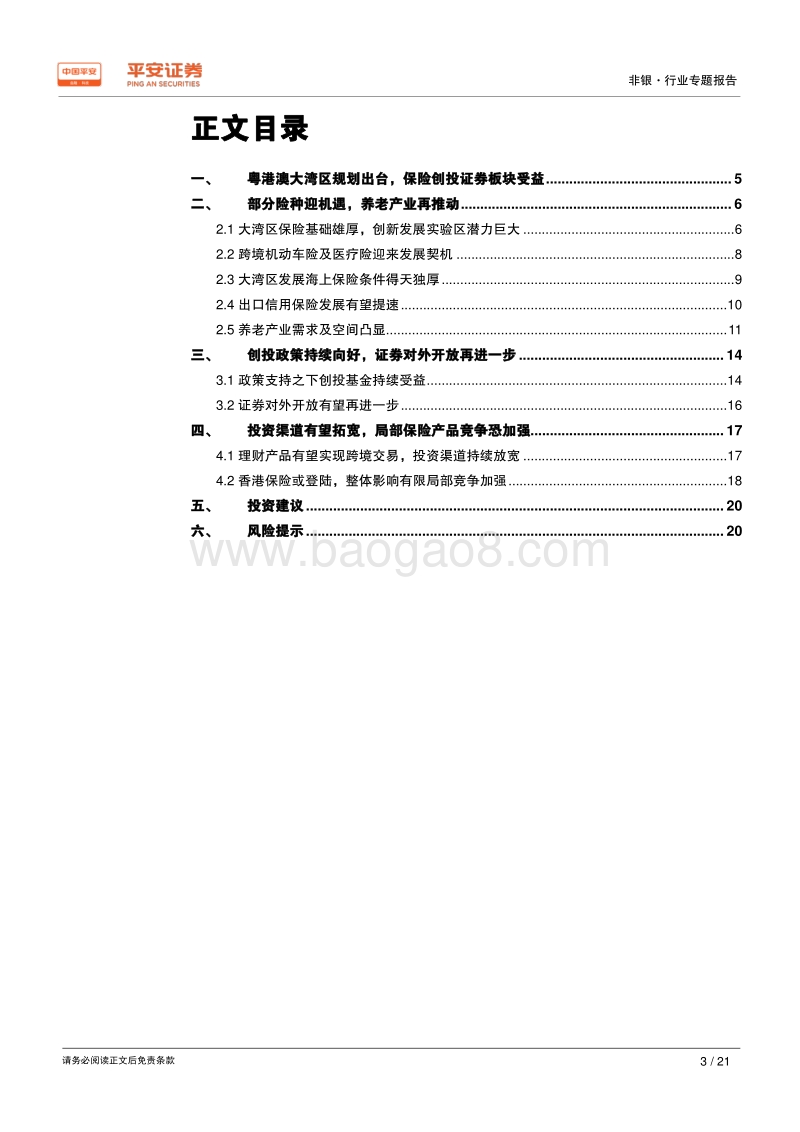 粤港澳大湾区专题报告：险种迎发展机遇，金融政策持续向好.pdf_第3页