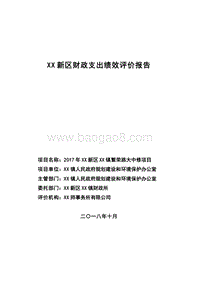 2017年XX路大中修项目财政支出绩效评价报告.doc