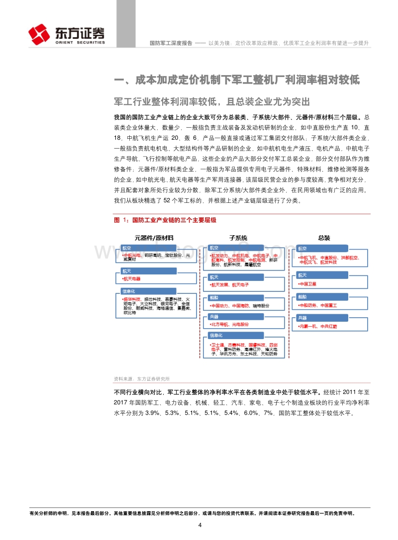 国防军工行业：以美为镜：定价改革效应释放，优质军工企业利润率有望进一步提升.pdf_第4页