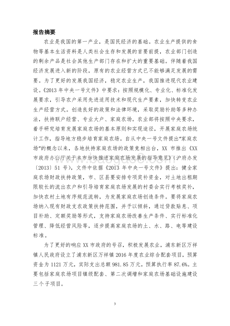XX新区万祥镇2016年度农业综合配套项目绩效评价报告.doc_第3页