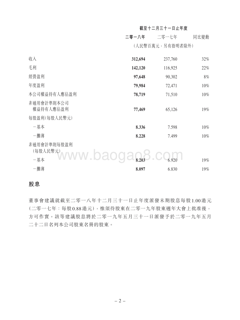 2018年第四季度及全年腾讯控股业绩报告.pdf_第2页