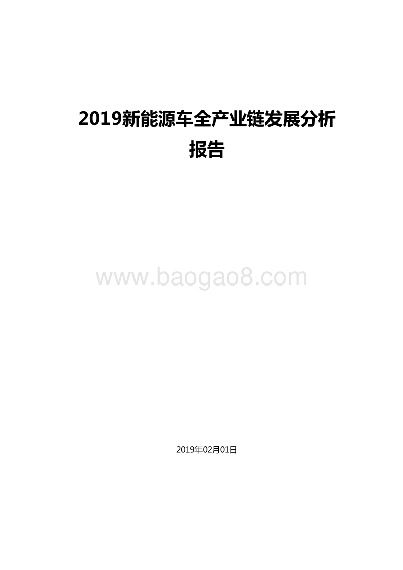 2019新能源车全产业链发展分析报告.doc_第1页