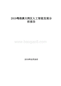 2019粤港澳大湾区人工智能发展分析报告.doc