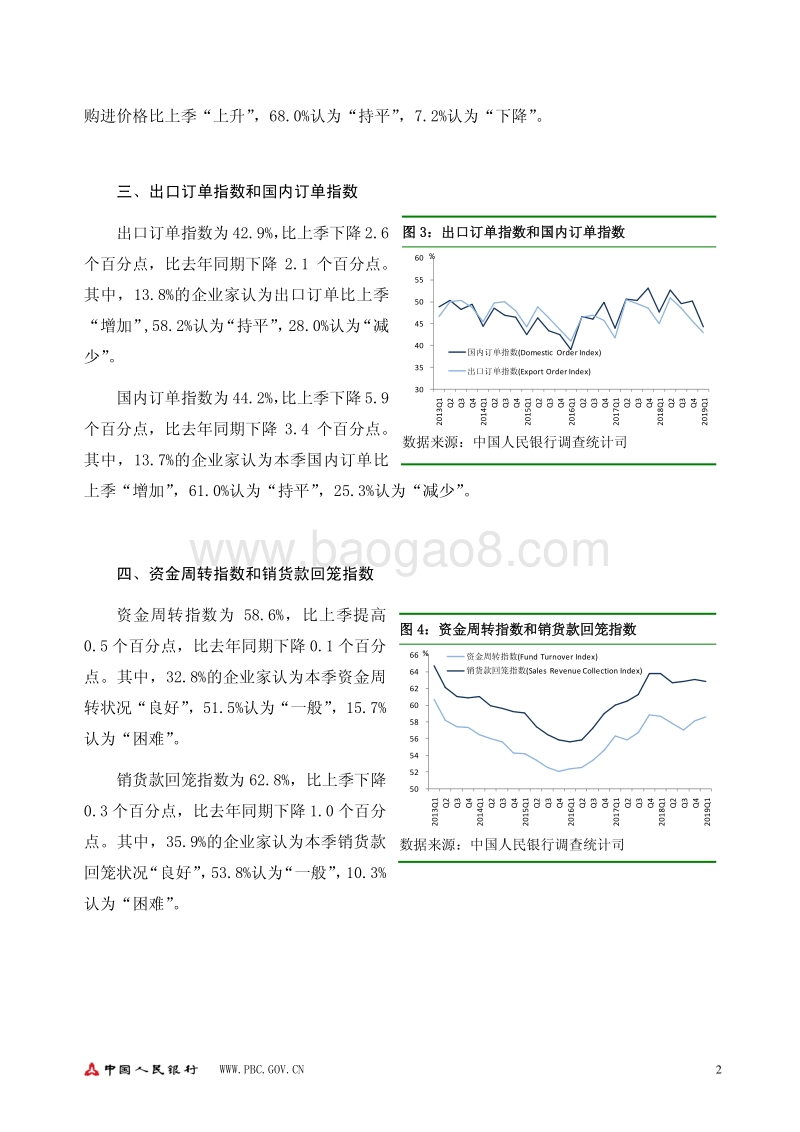 2019年第一季度企业家问卷调查报告.pdf_第2页