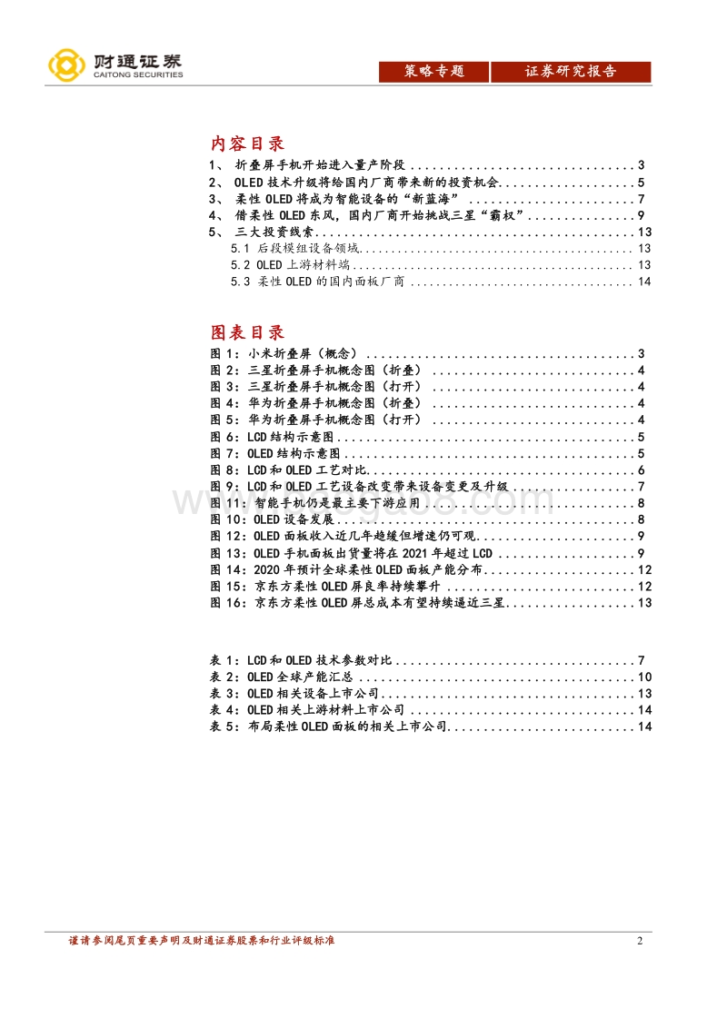 柔性OLED专题报告：可折叠手机量产，引爆中国制造“新蓝海”.pdf_第2页