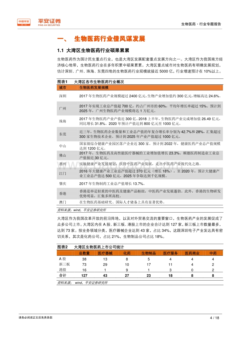 粤港澳大湾区专题报告：大湾区规划出台，生物医药领域迎来投资风口.pdf_第4页