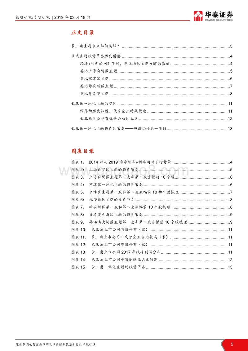 长三角一体化主题投资系列之二：长三角一体化主题的投资节奏.pdf_第2页