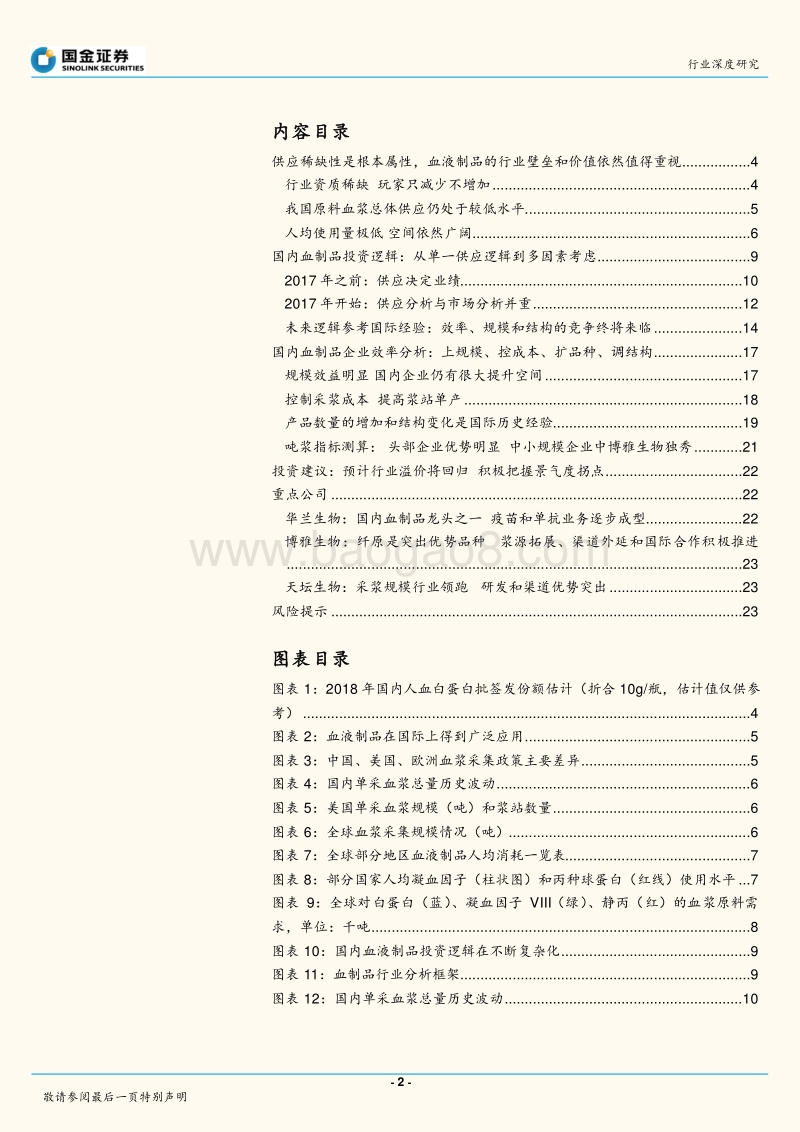 血制品行业投资框架演变和未来趋势分析.pdf_第2页