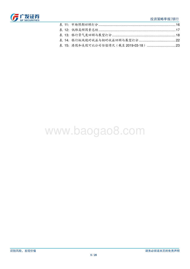银行业展望2019Q2：关注二季度银行板块相对收益.pdf_第5页