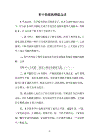 2018-2019初中物理教研组总结.docx