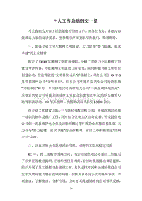 2018个人工作总结例文一览.docx