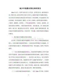 2018-2019城乡环境整治情况调研报告.docx