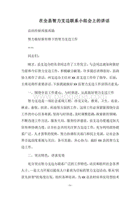 2018在全县智力支边联系小组会上的讲话.docx