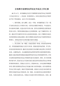 2018分局推行说理性处罚决定书试点工作汇报.docx