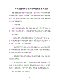 2018司法局党组班子落实科学发展观整改方案.docx