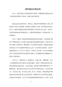 2018团员鉴定自我总结.docx