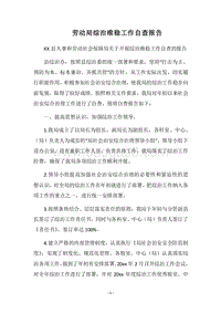 2018劳动局综治维稳工作自查报告.docx