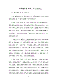 2018司法局年度执法工作总结范文.docx