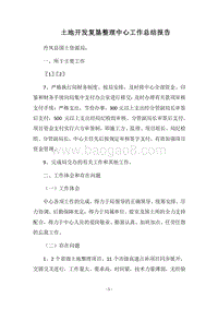 2018土地开发复垦整理中心工作总结报告_1.docx