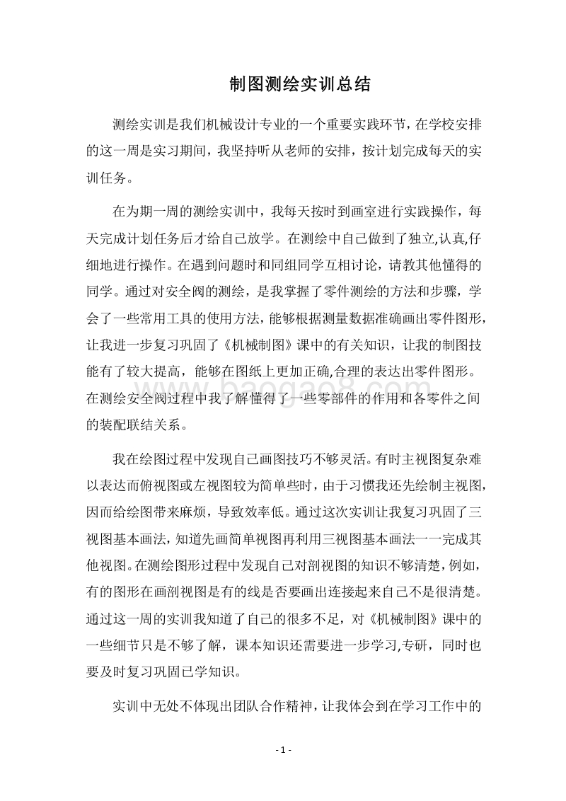 2018制图测绘实训总结.docx_第1页