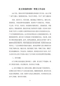 2018县文体旅游局第一季度工作总结_1.docx