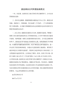 2018县自来水公司年度总结范文.docx