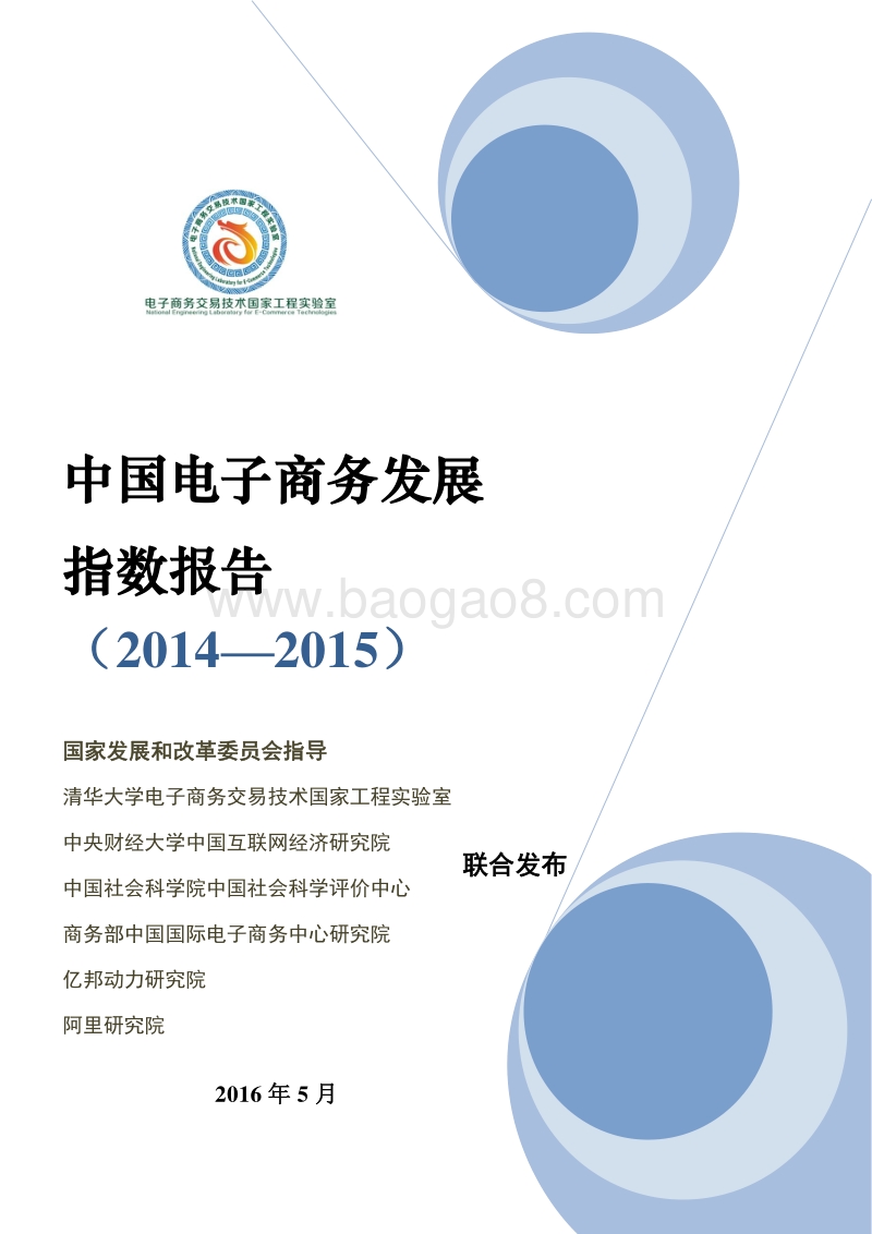 2014-2015中国电子商务发展指数报告.pdf_第1页