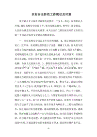 2018农村安全防范工作现状及对策.docx