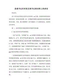 2018县委书记在村党支部书记培训班上的讲话.docx