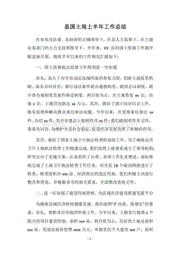 2018县国土局上半年工作总结.docx