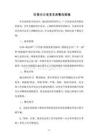 2018区委办公室党支部整改措施.docx