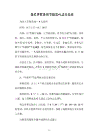 2018县经济贸易局节能宣传活动总结.docx