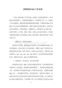 2018县财政局610工作总结.docx