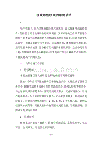 2018区域销售经理的年终总结.docx