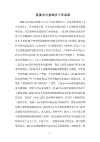 2018县委办公室综合工作总结.docx