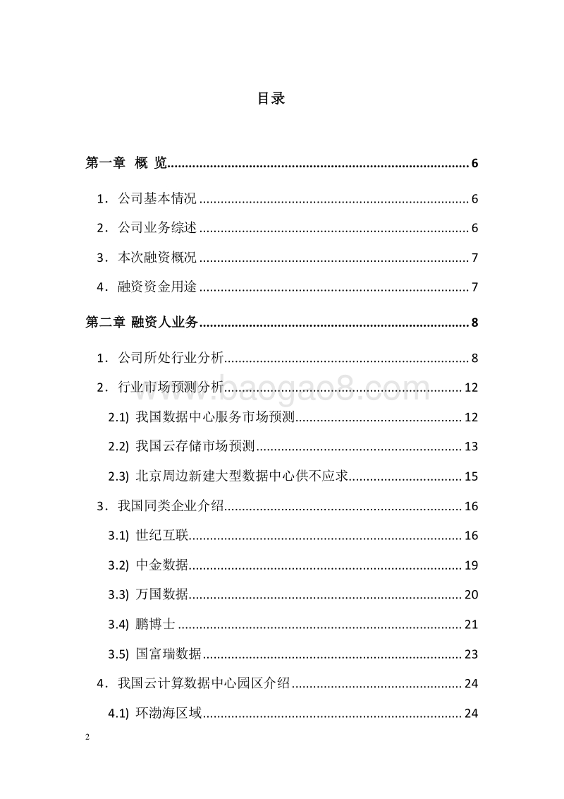 XX科技发展有限公司项目融资商业计划书.doc_第2页