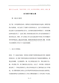 实习报告专题15篇.docx