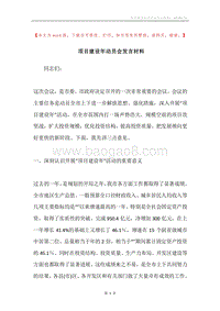 项目建设年动员会发言材料.docx