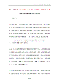 局长在国税系统稽查动员会讲话.docx