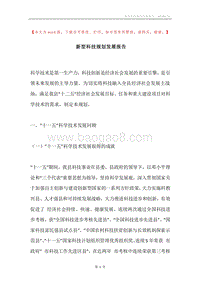 新型科技规划发展报告.docx