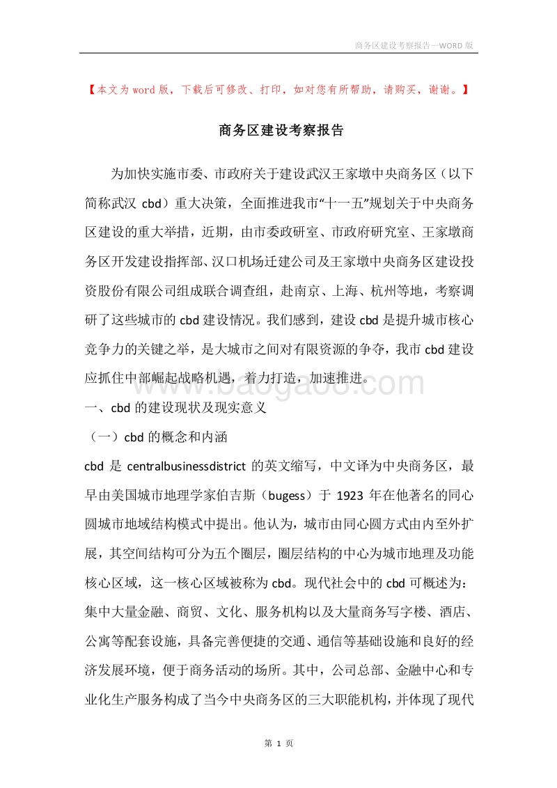 商务区建设考察报告_1.docx_第1页