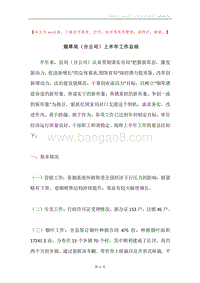 烟草局（分公司）上半年工作总结.docx