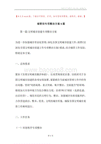 城管局专项整治方案5篇.docx