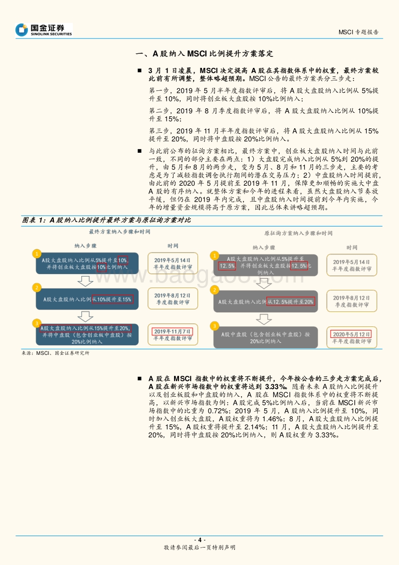 A股纳入MSCI专题报告：MSCI提高权重后，外资将流入多大规模？.pdf_第4页