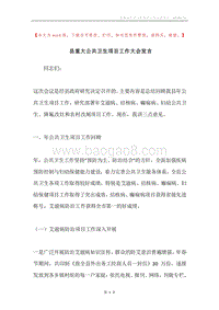 县重大公共卫生项目工作大会发言.docx