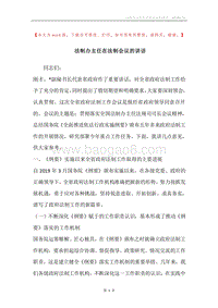 法制办主任在法制会议的讲话.docx
